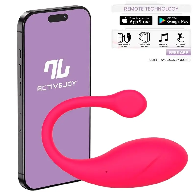 Huevo Vibrador con APP Rosa Intenso