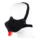 Bozal de Perro de Neopreno Desmontable Ajustable Negro
