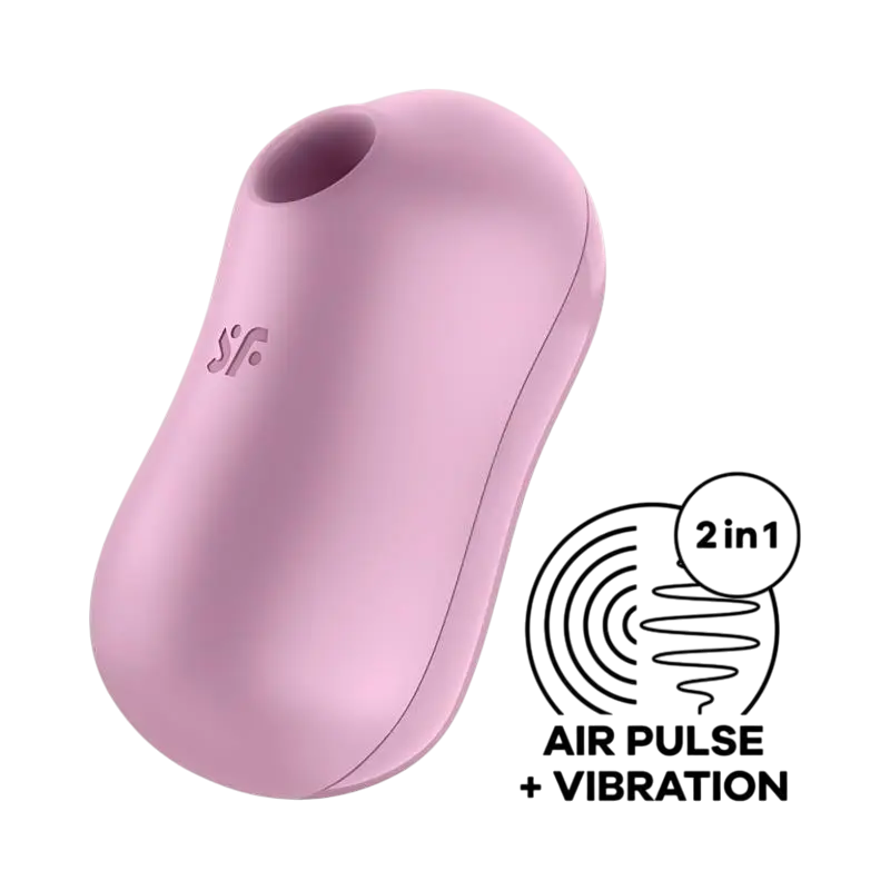 SATISFYER Cotton Candy Succionador de Clítoris y Vibrador Lila