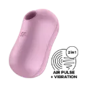 SATISFYER Cotton Candy Succionador de Clítoris y Vibrador Lila