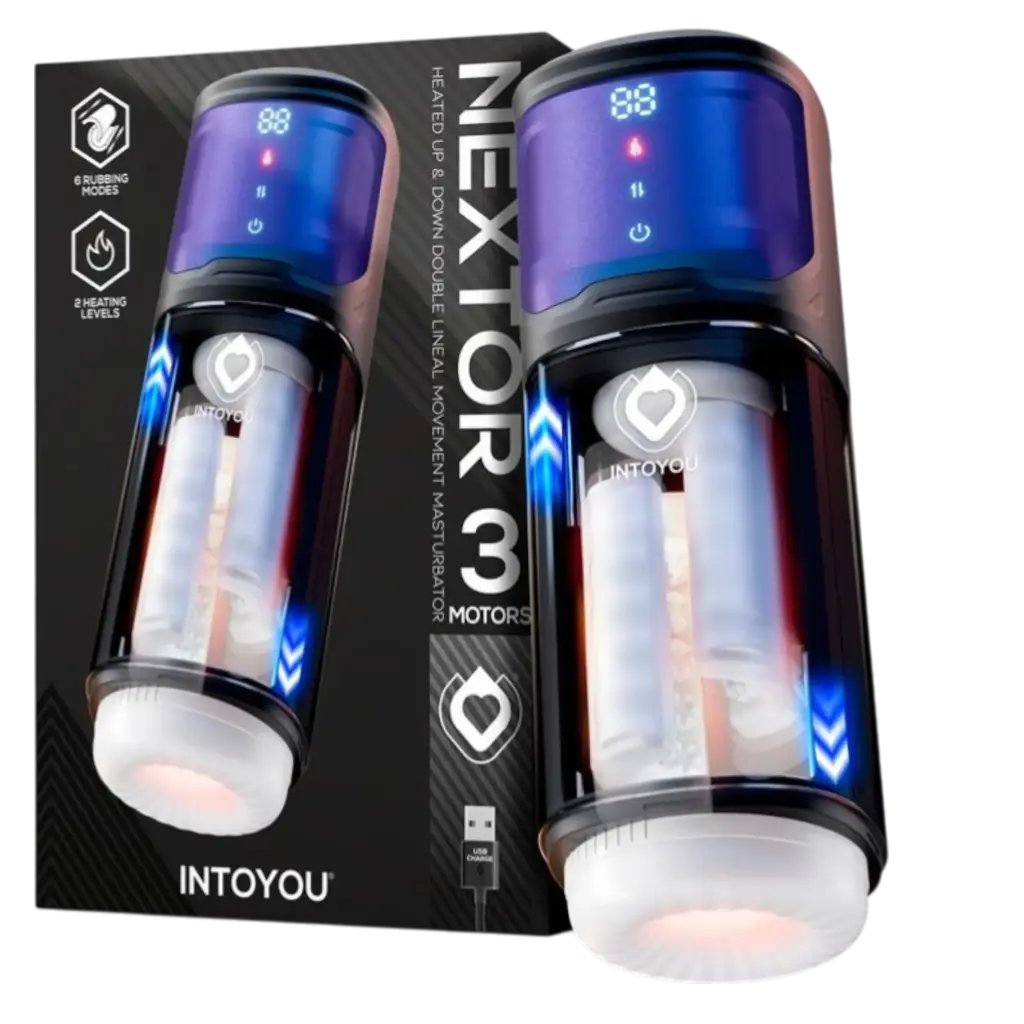 INTOYOU Nextor Masturbador Automático Avanzado, Función Fricción y Calor