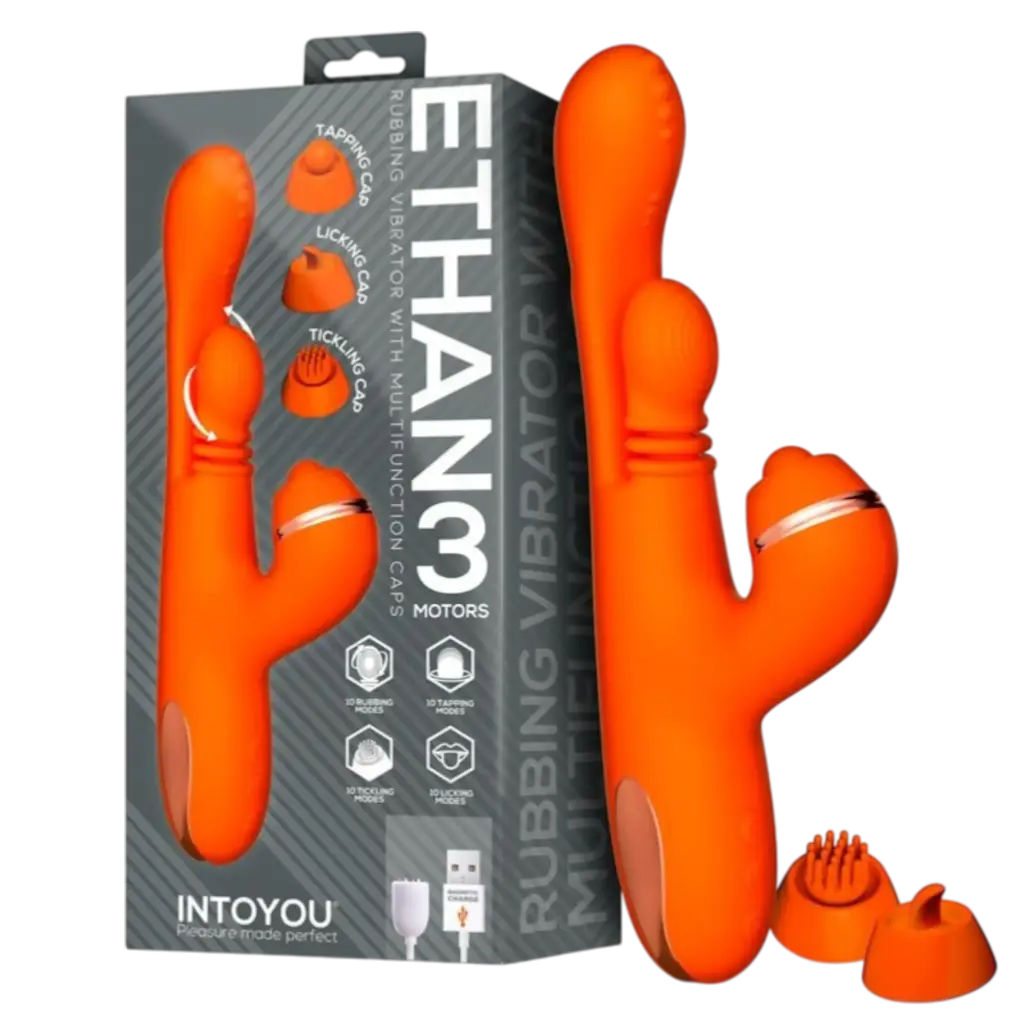 INTOYOU Ethan Vibrador Masaje 360º para el Punto G y Cabezales Intercambiables