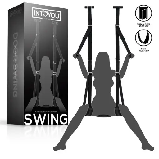 INTOYOU Columpio de Puerta con Soporte de Manos, Piernas y Asiento