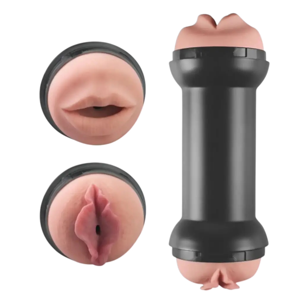 LOVETOY Masturbador Doble Training Master Vagina y Boca