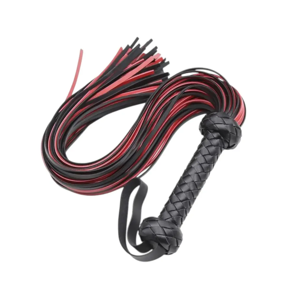 Flogger 65cm Negro y Rojo