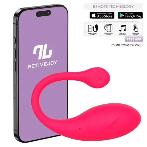 Huevo Vibrador con APP Rosa Intenso