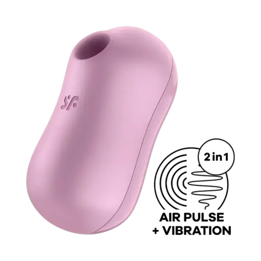 SATISFYER Cotton Candy Succionador de Clítoris y Vibrador Lila